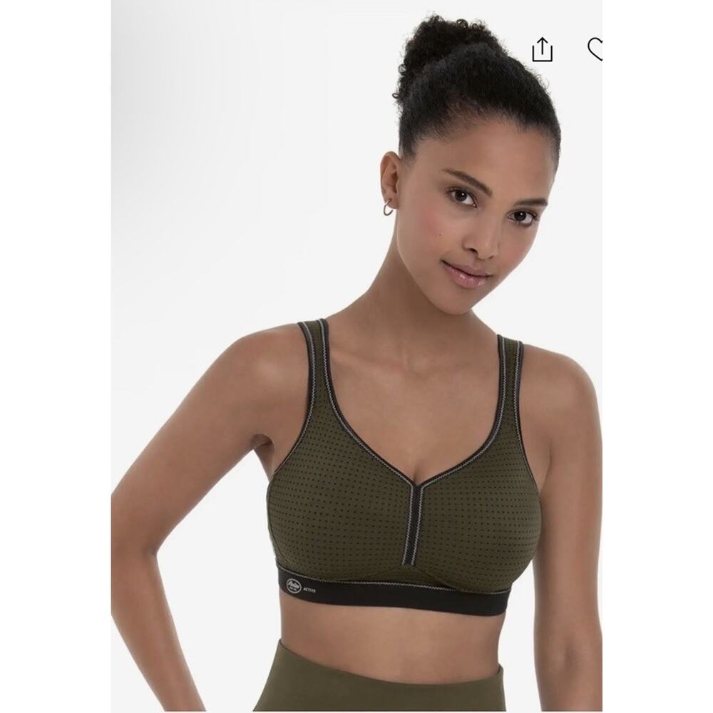 Anita Active Performance Maximum Support Sports Bra Dark Olive 36F